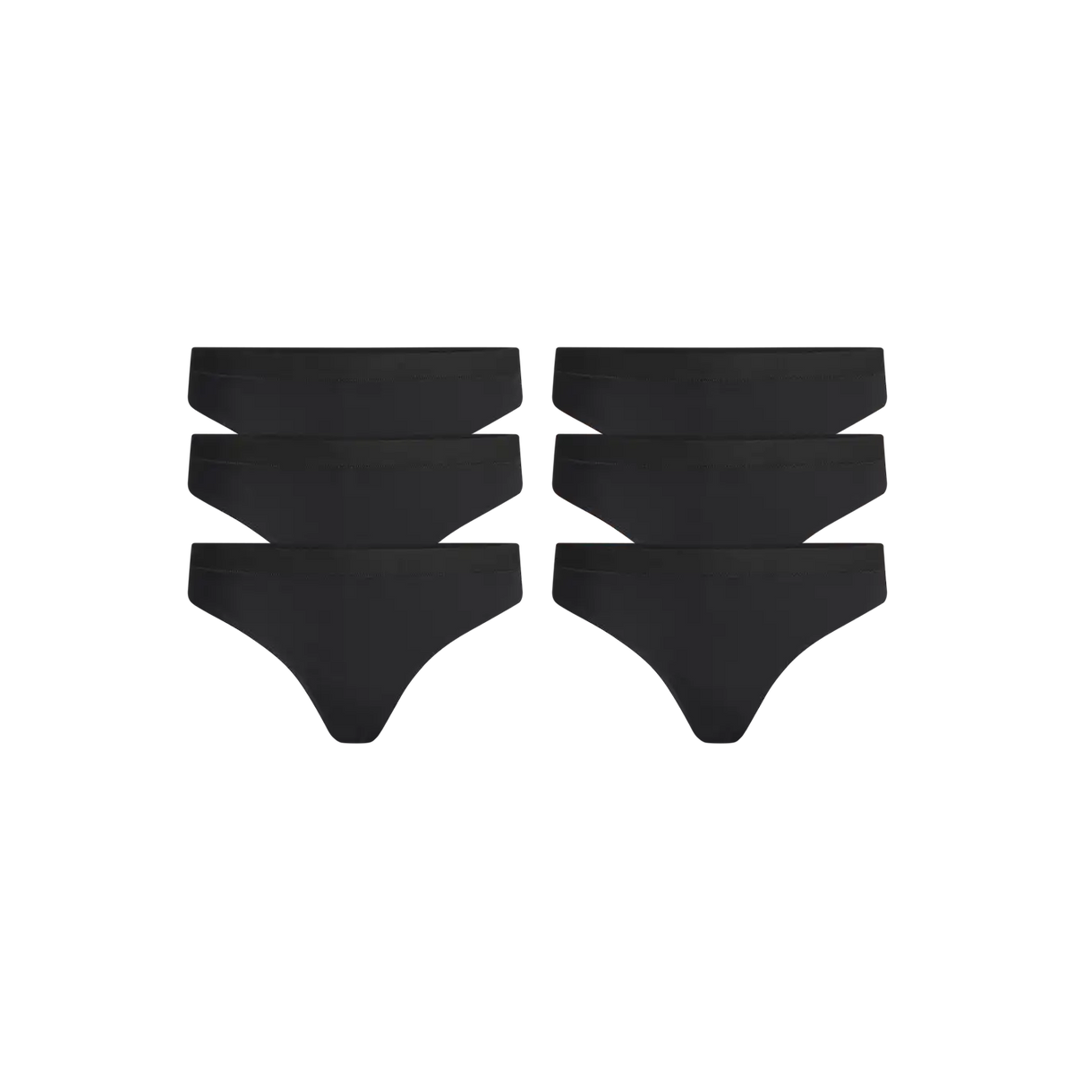UltraModal™ FeelFree Thong 6-Pack | Black