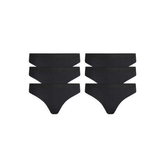UltraModal™ FeelFree Thong 6-Pack | Black