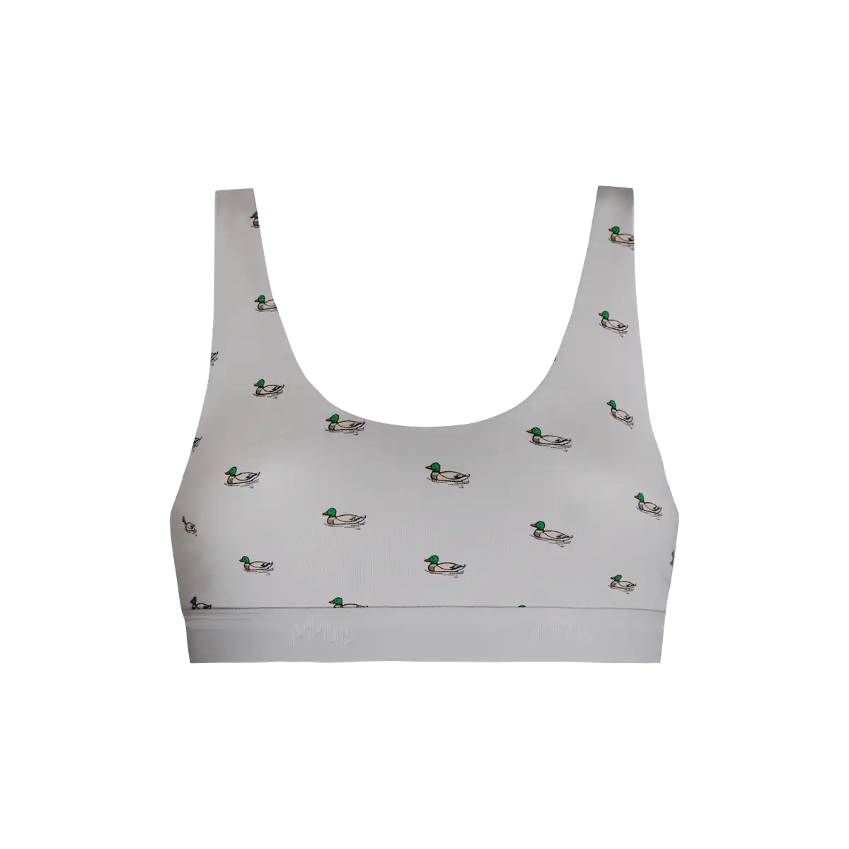 Stretch Cotton Scoop Bralette | Ducks