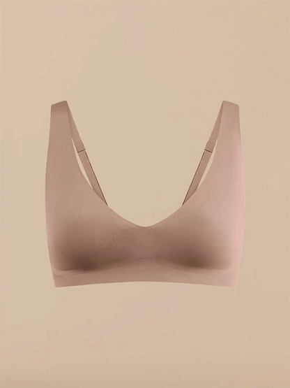 Seamless Plunge Bralette | Cocoa