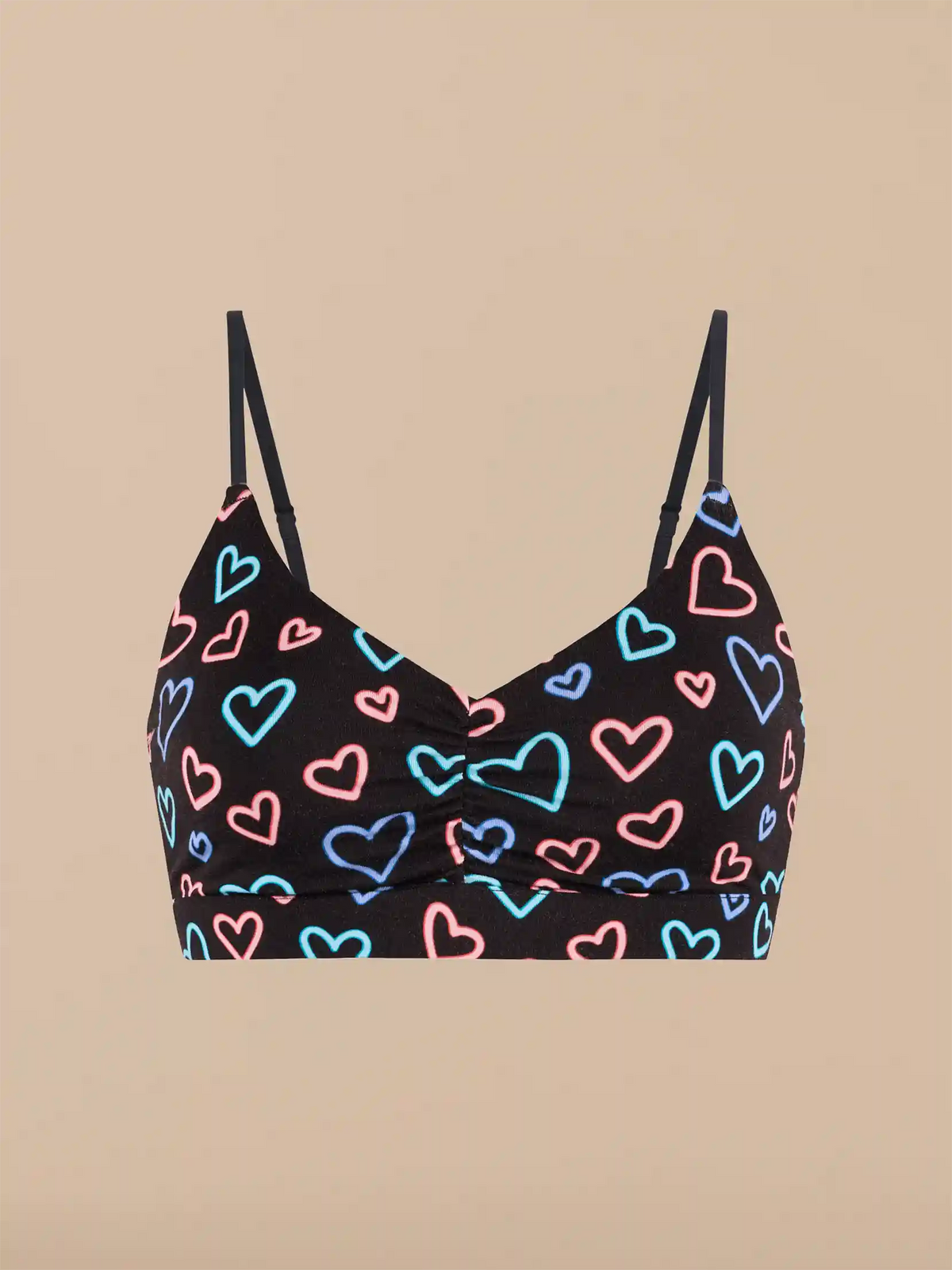 UltraModal™ FeelFree Ruched Bralette | Electric Hearts 2.0