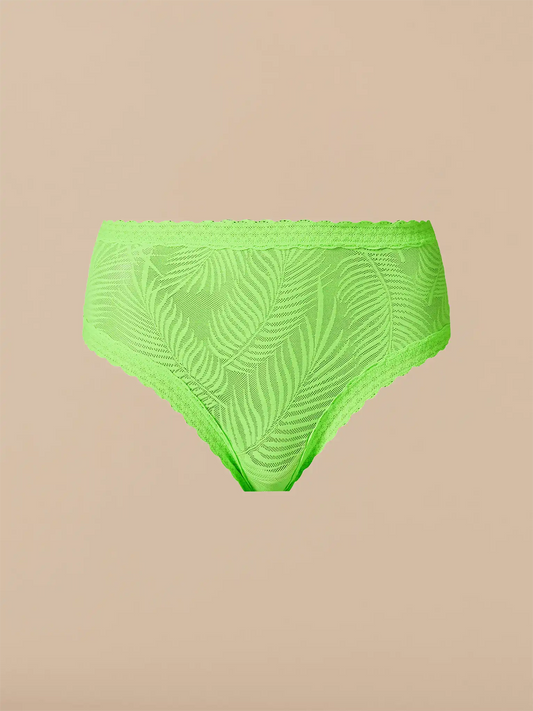 All Over Lace High-Waist Brief | Limeade