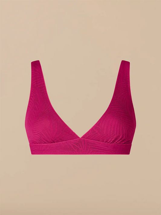All Over Lace Plunge Bralette | Plum Feather