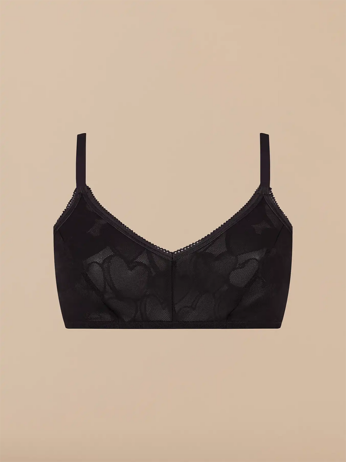 All Over Lace Demi Bralette - New | Black Hearts