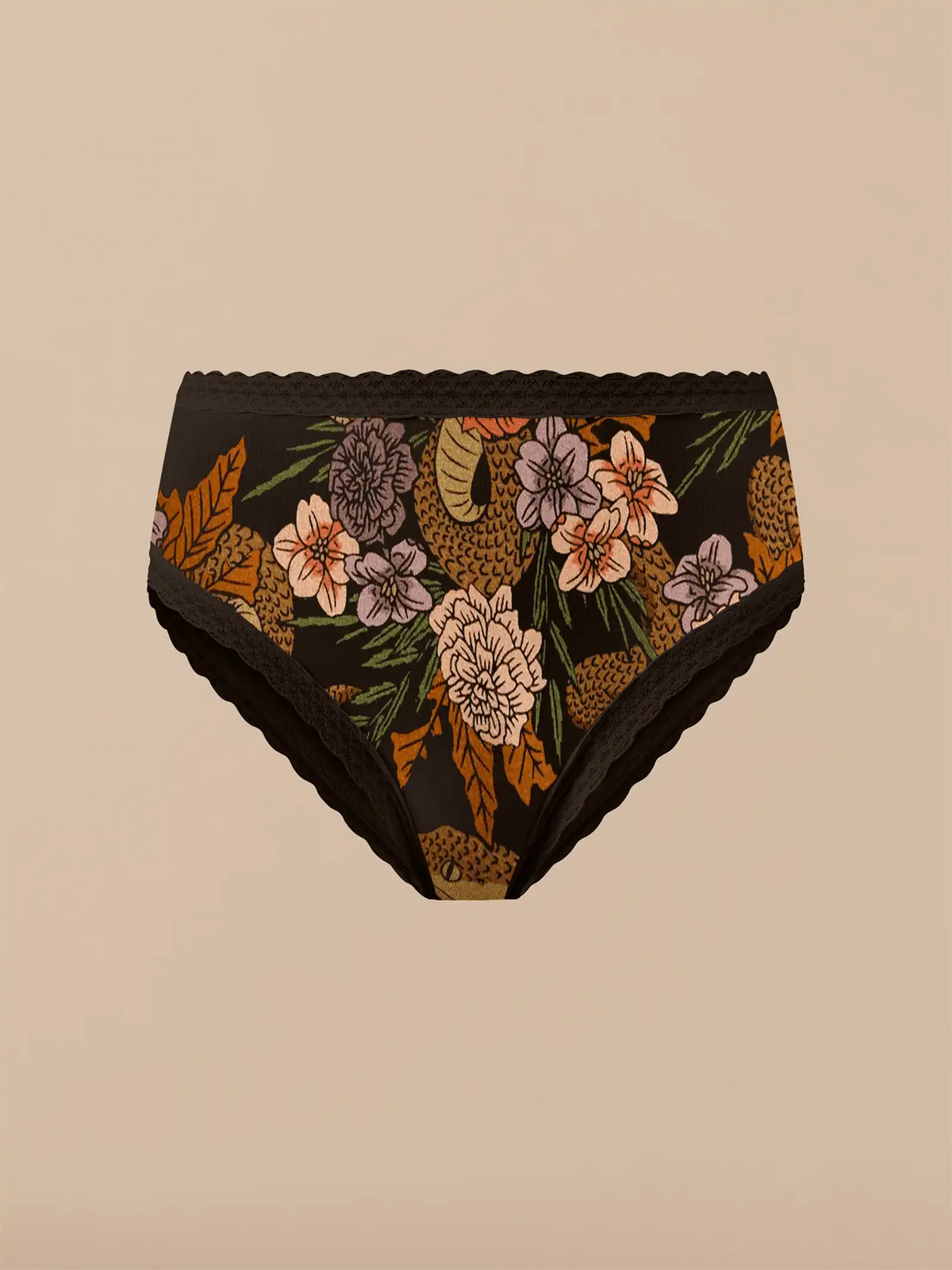 UltraModal™ Lace High-Waisted Cheeky Bikini | Garden Snake