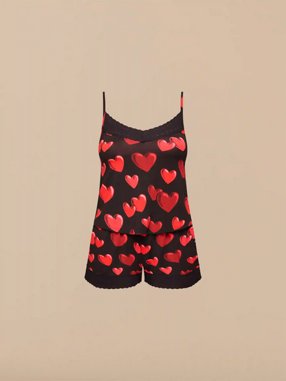 UltraModal™ Lace PJ Set | Floating Hearts