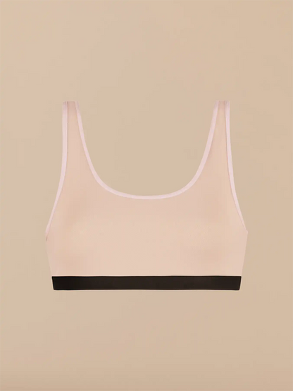 Women's Mesh Scoop Neck Bralette | Peony