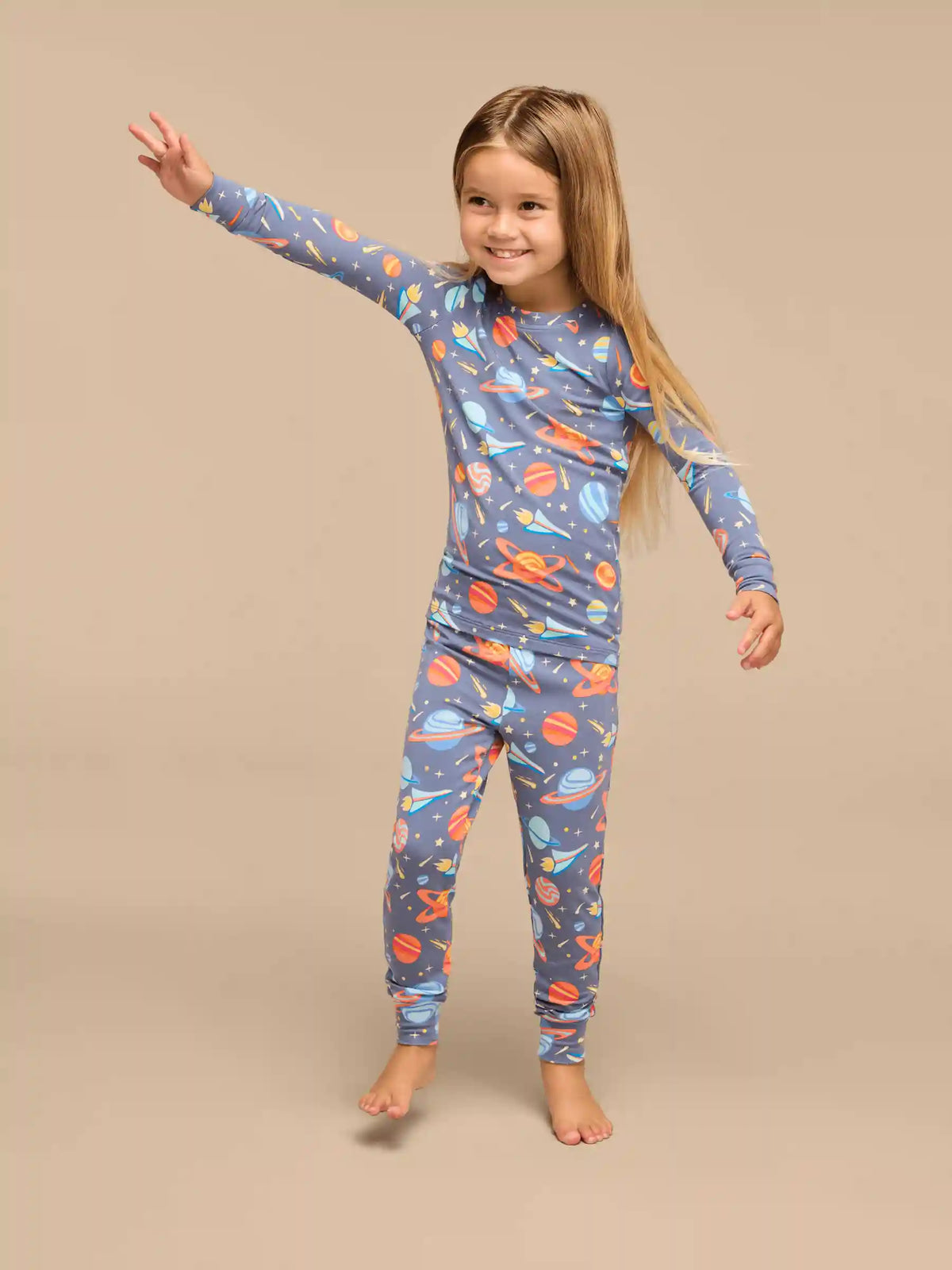 UltraModal™ Long Sleeve PJ Set - Kid's | Blast Off