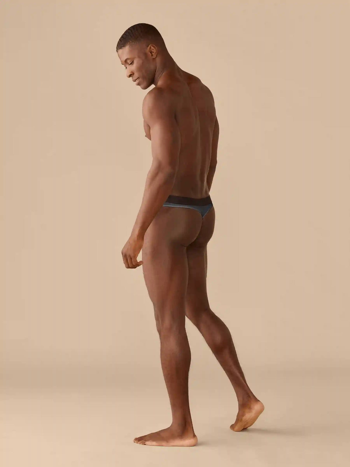 UltraModal™ Core Pouch Front Thong | Heather Charcoal