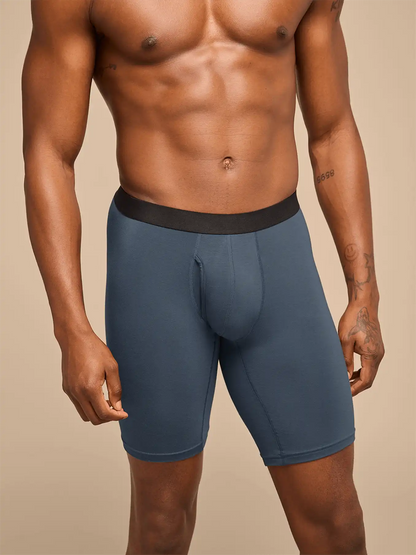 UltraModal™ Core Long Boxer Brief w/ Fly | Black Wild Life