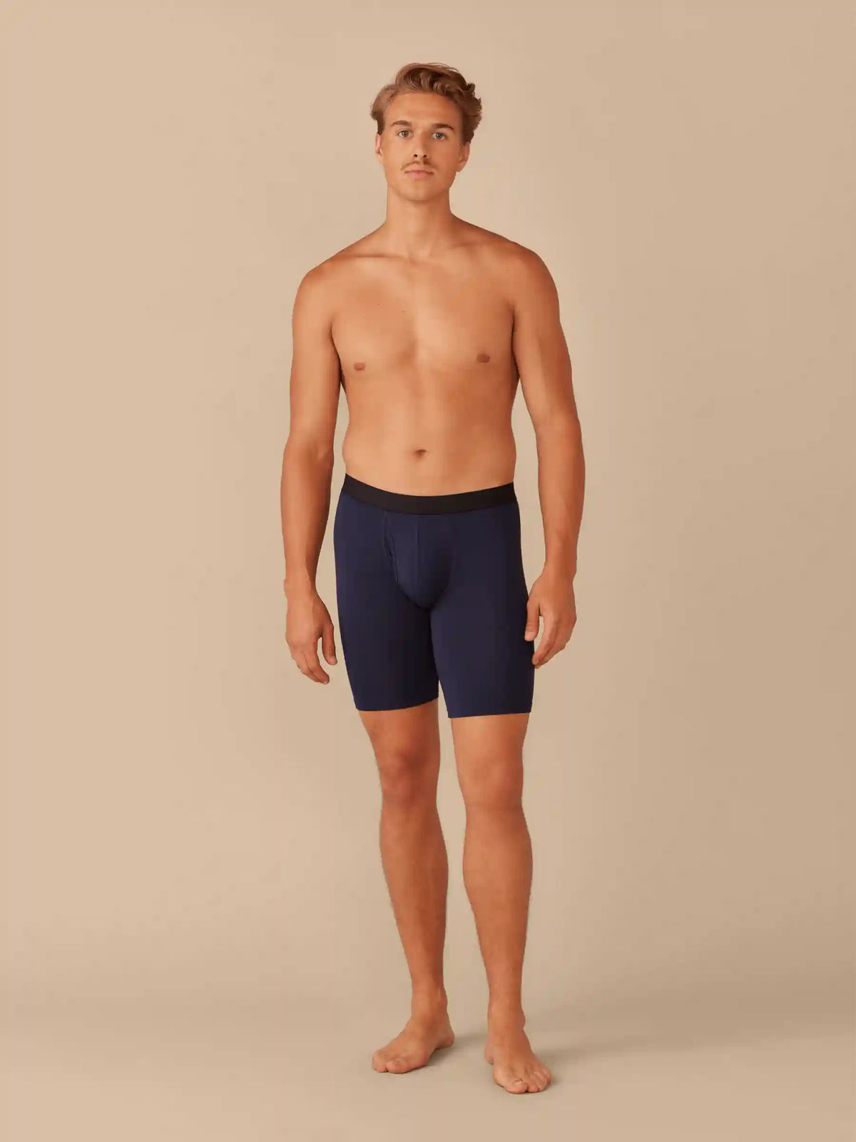 UltraModal™ Core Ball Caddy™ Long Boxer Brief w/ Fly | Dark Sapphire