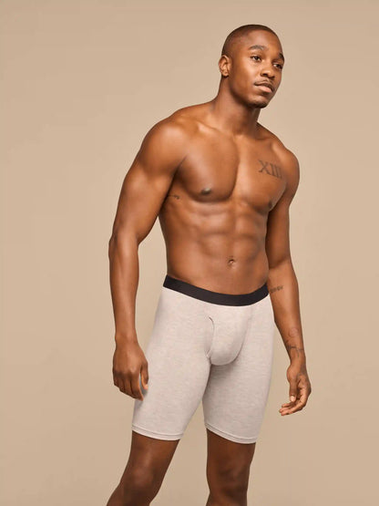 UltraModal™ Core Ball Caddy™ Long Boxer Brief w/ Fly | Heather Grey
