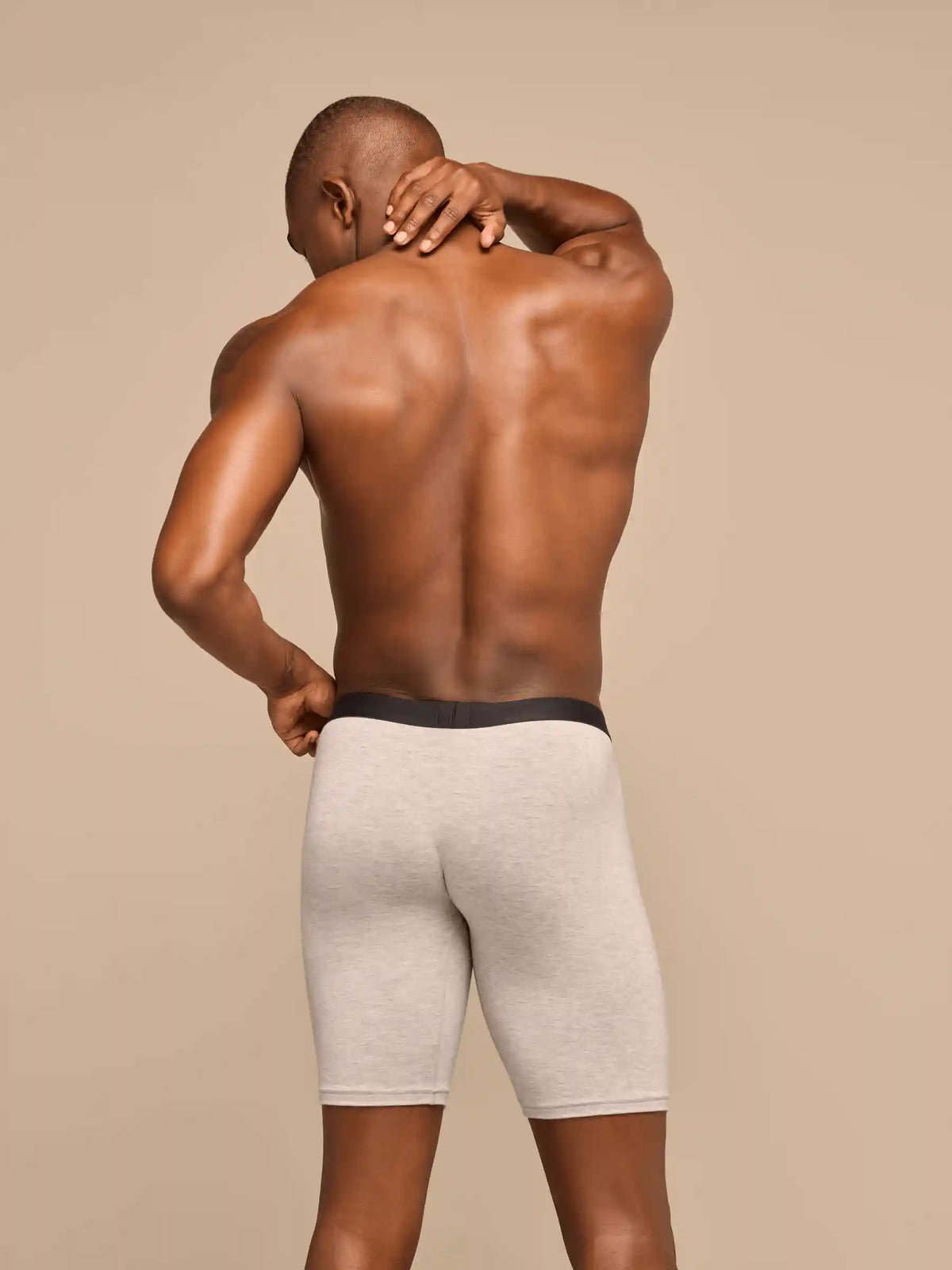 UltraModal™ Core Ball Caddy™ Long Boxer Brief w/ Fly | Heather Grey