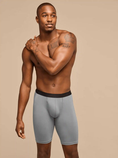 UltraModal™ Core Ball Caddy™ Long Boxer Brief w/ Fly | Electric Hearts 2.0