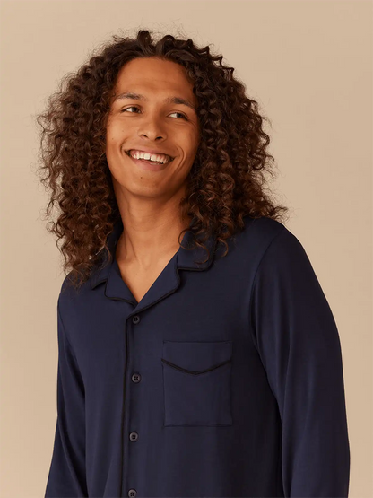 Long Sleeve UltraModal™ PJ Set - Men's | Dark Sapphire