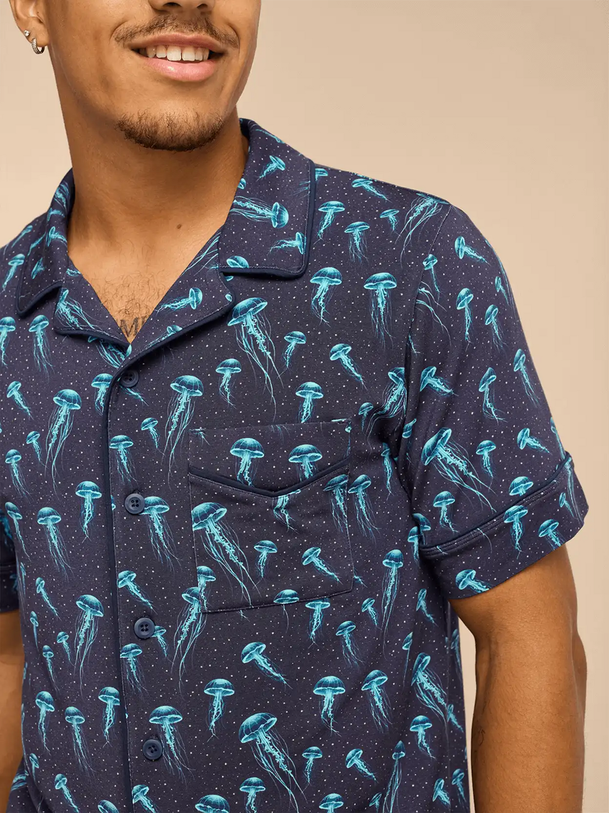 UltraModal™ Short Sleeve PJ Set - Men's | Starry Jellies