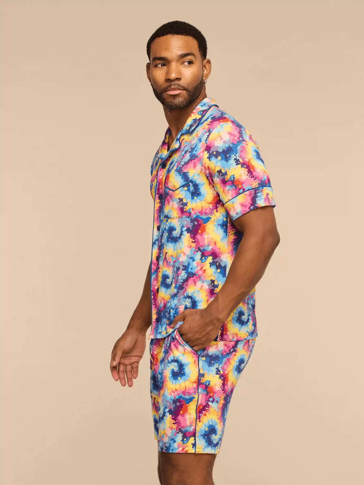 UltraModal™ Short Sleeve PJ Set - Men's | Cosmic