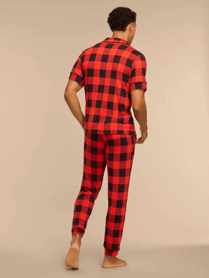 UltraModal™ Short Sleeve Pant PJ Set - Men's | Buffalo Plaid