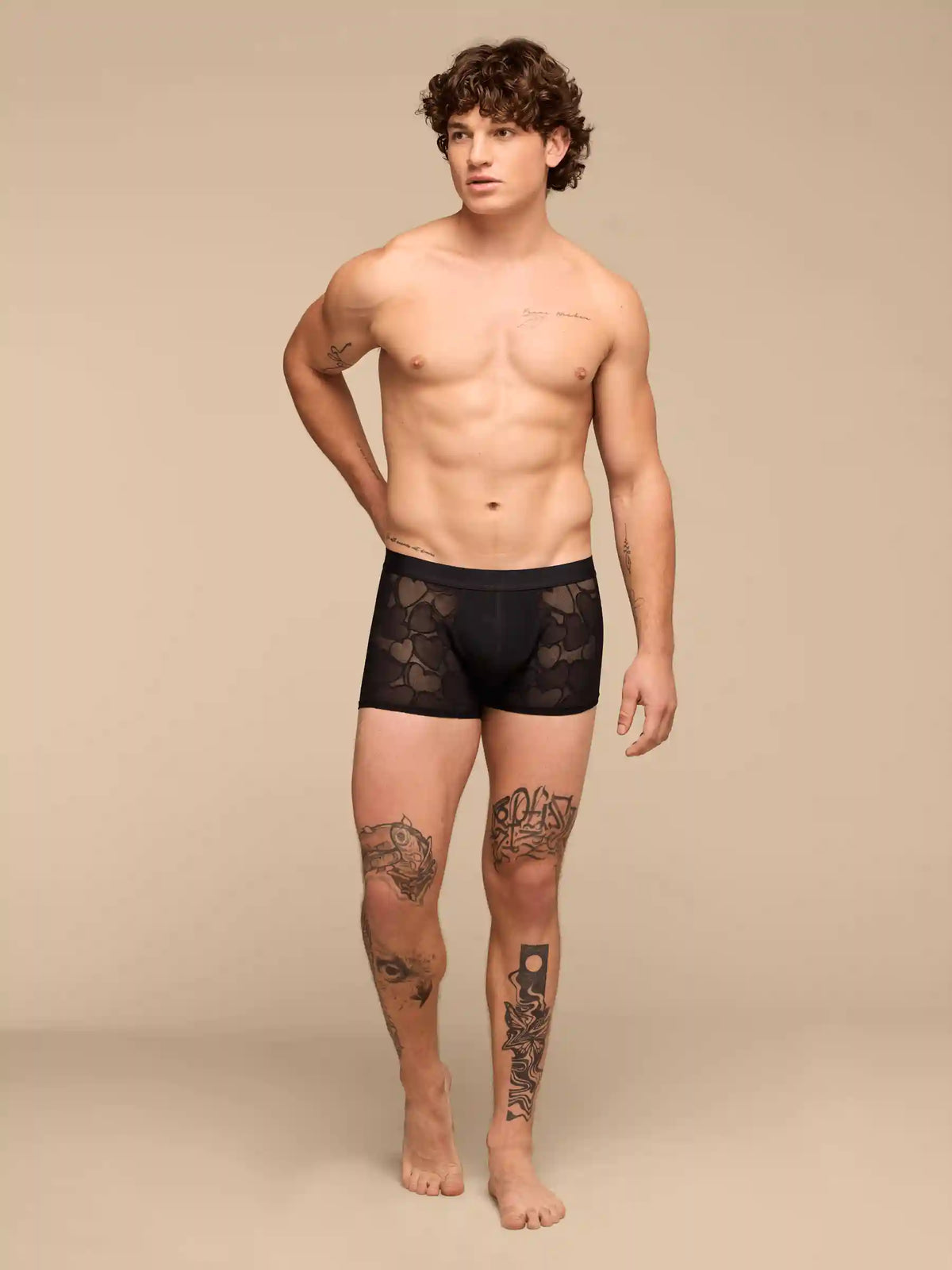 All Over Lace Trunk | Black Hearts