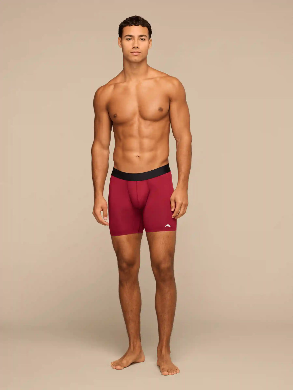 Breathe Ball Caddy™ Boxer Brief w/ Fly | Cabernet