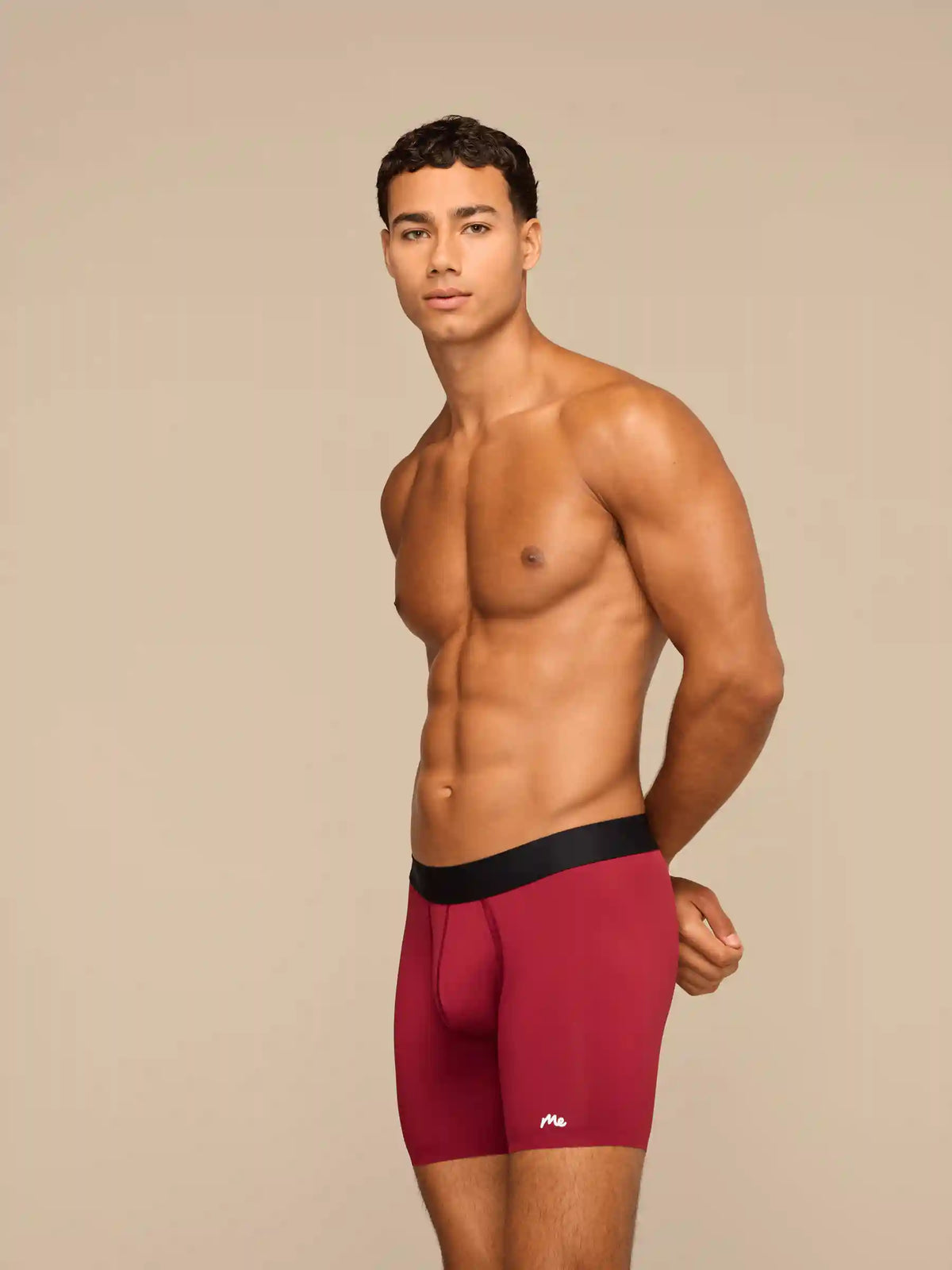Breathe Ball Caddy™ Boxer Brief w/ Fly | Cabernet