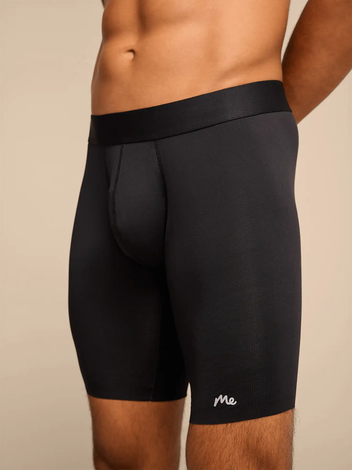 Breathe Long Boxer Brief w/ Fly | Black