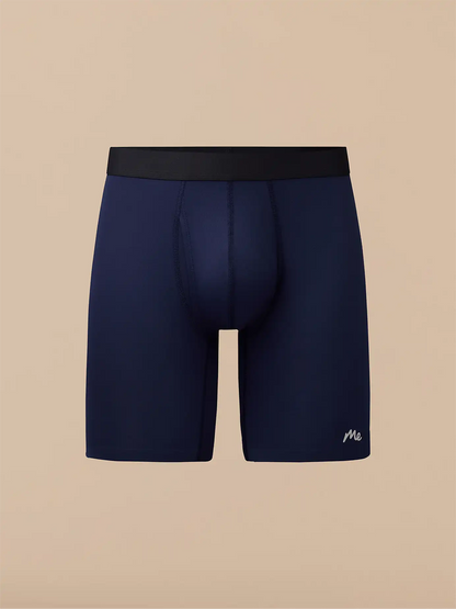 Breathe Long Boxer Brief w/ Fly | Dark Sapphire