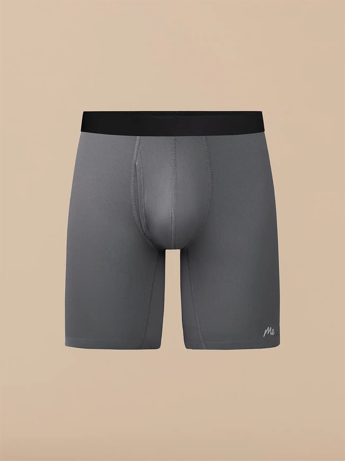 Breathe Long Boxer Brief w/ Fly | Grey