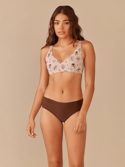 Seamless Tanga | Espresso