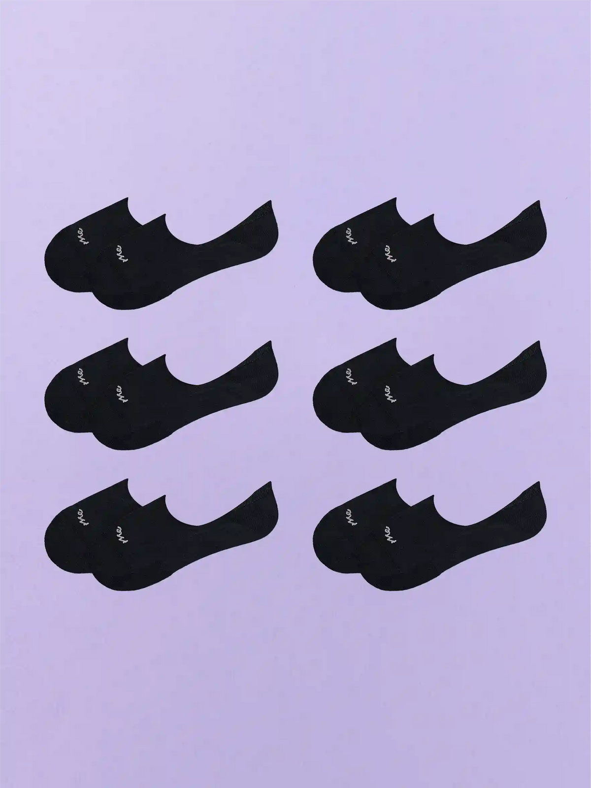 Essential No Show Sock 6-Pack | Black Pack