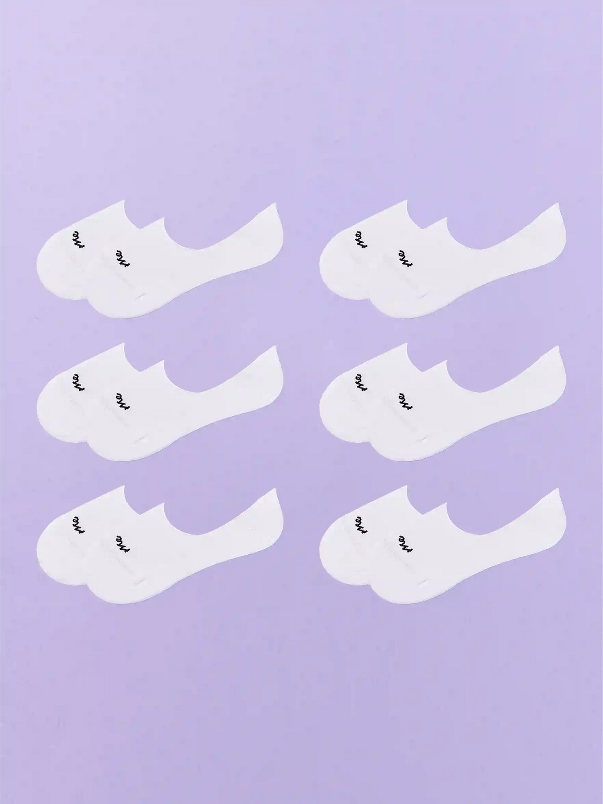Essential No Show Sock 6-Pack | White Pack