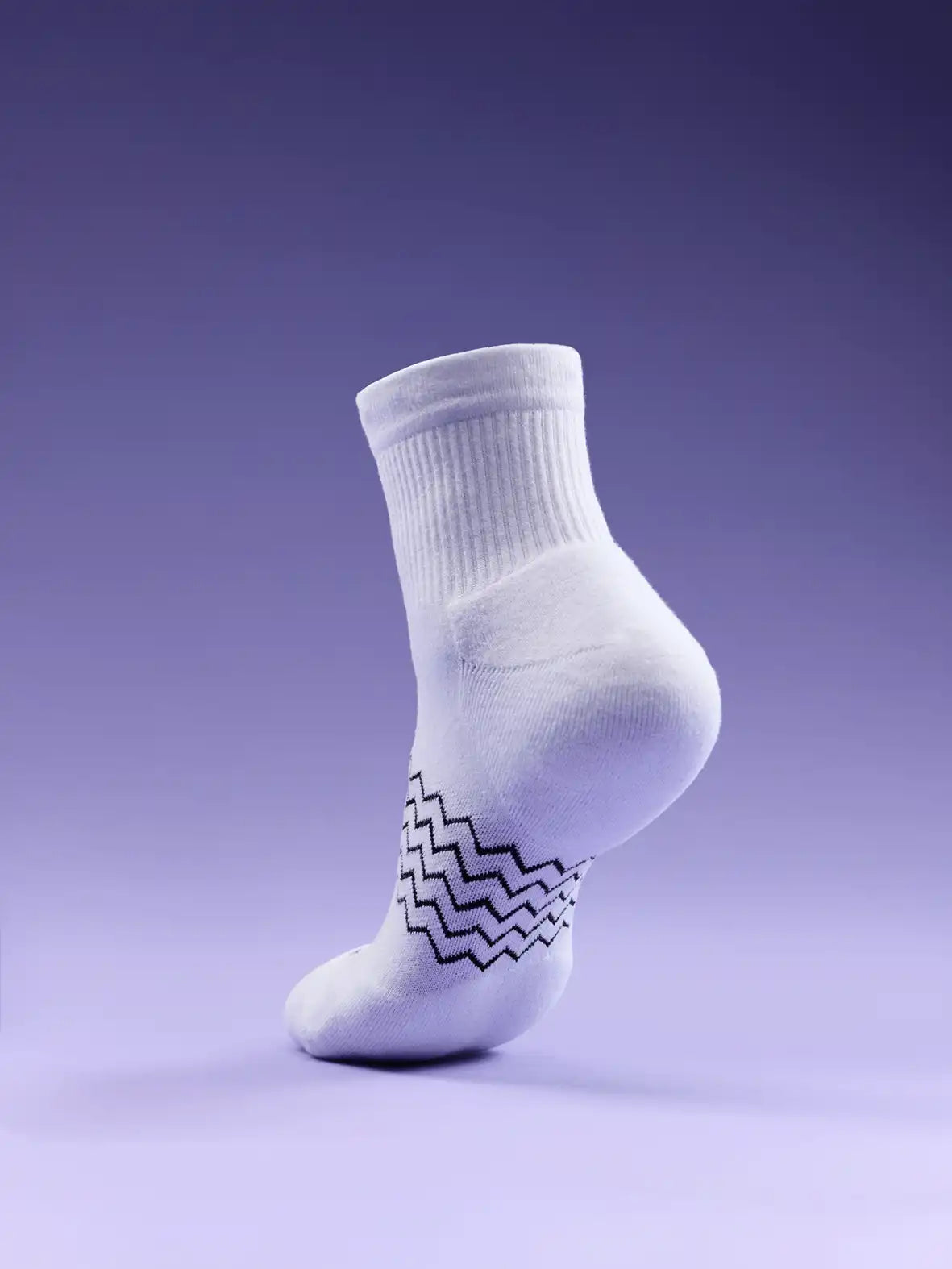 Essential Quarter Sock 3-Pack | White/Heather Grey/White Stripe Pack