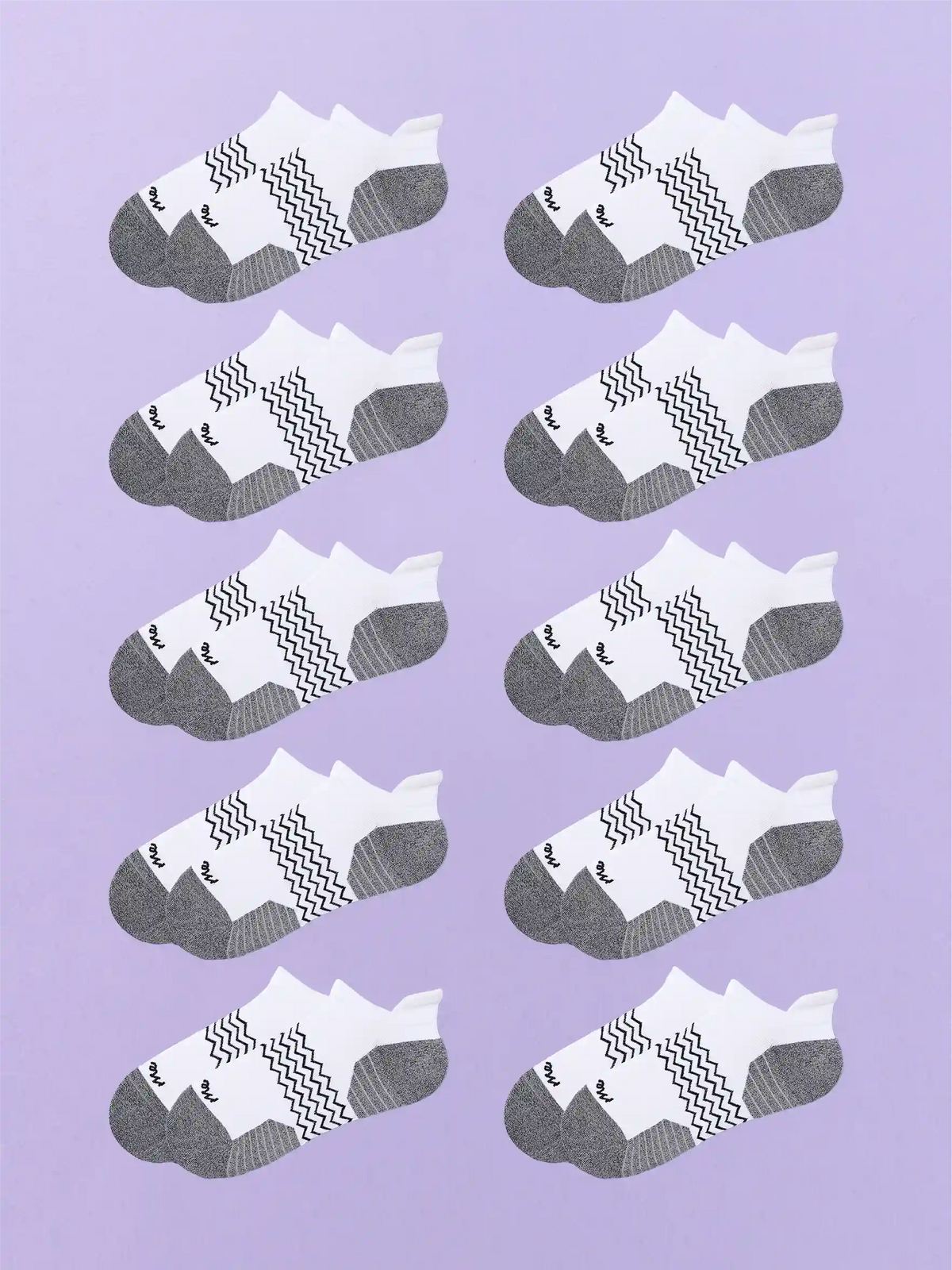 Active Ankle Sock 10-Pack | White Pack