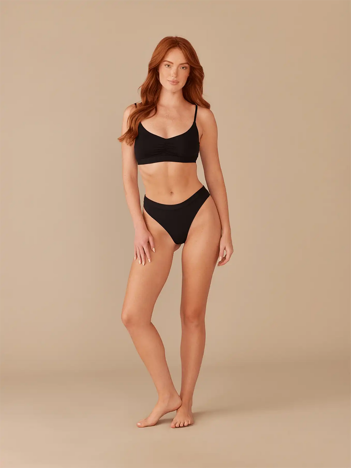 UltraModal™ FeelFree Ruched Bralette | Black