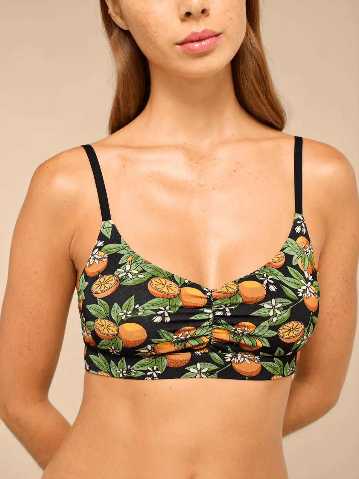 UltraModal™ FeelFree Ruched Bralette | Tangerine Dreams