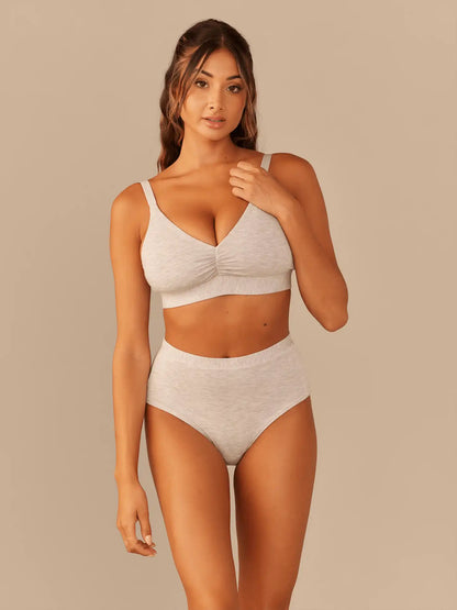 Curvy UltraModal™ FeelFree Ruched Bralette | Plum