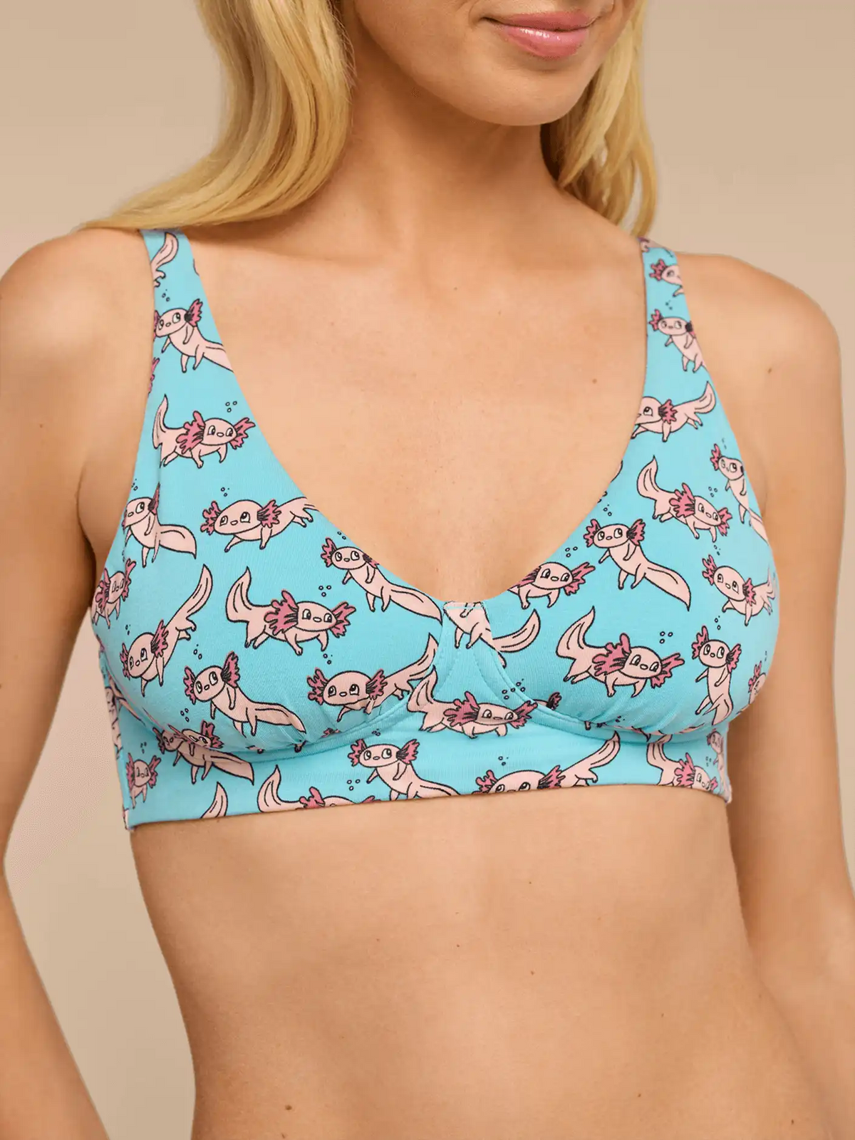 UltraModal™ FeelFree Longline Bralette | Axolotl Splash