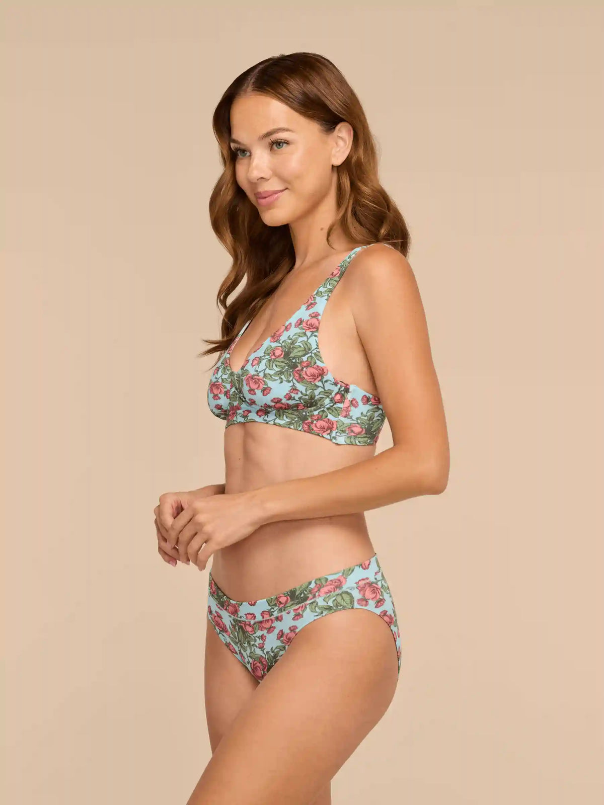 UltraModal™ FeelFree Longline Bralette | Peonies
