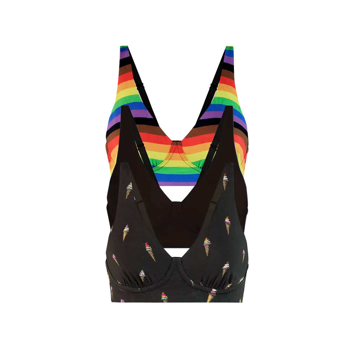 UltraModal™ FeelFree Longline Bralette 3-Pack | Pride Pack