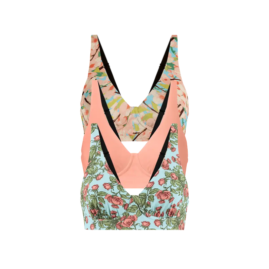 UltraModal™ FeelFree Longline Bralette 3-Pack | Blossom Pack