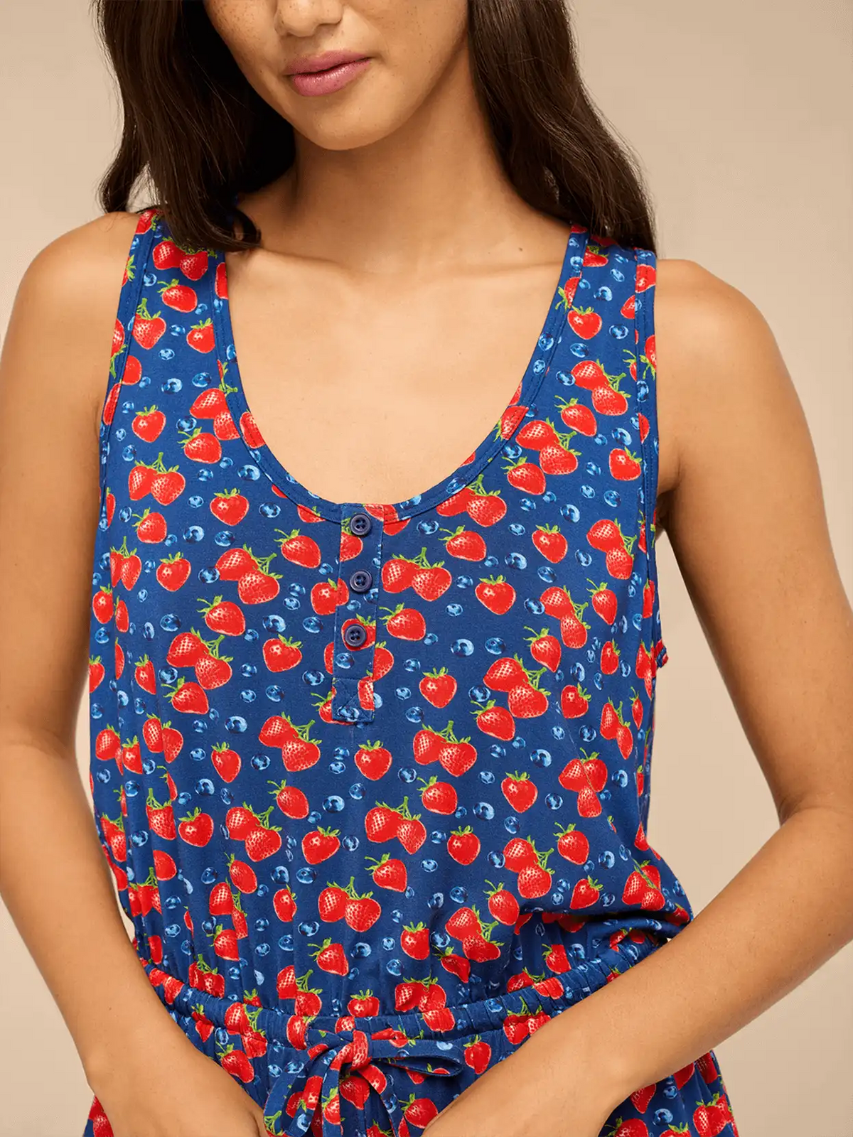 UltraModal™ Scoopneck Romper | Summer Berries