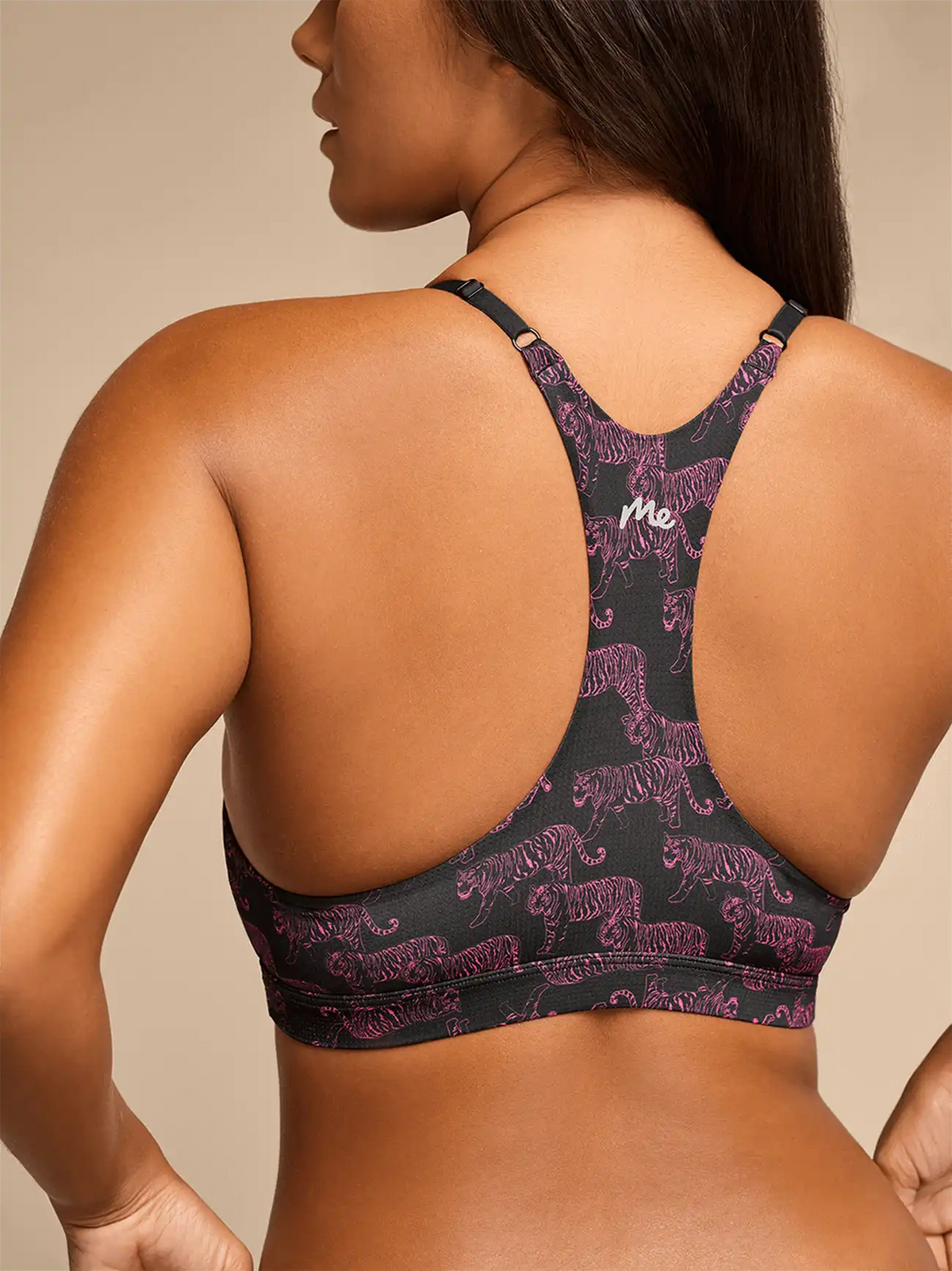 Breathe Racerback Bralette | Neon Tigers
