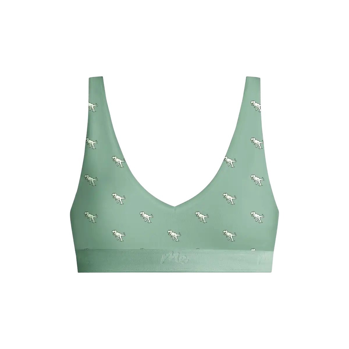 Stretch Cotton V-Neck Bralette | T-Rex