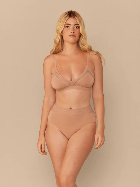 UltraModal™ Lace Triangle Bralette | Sand Dune