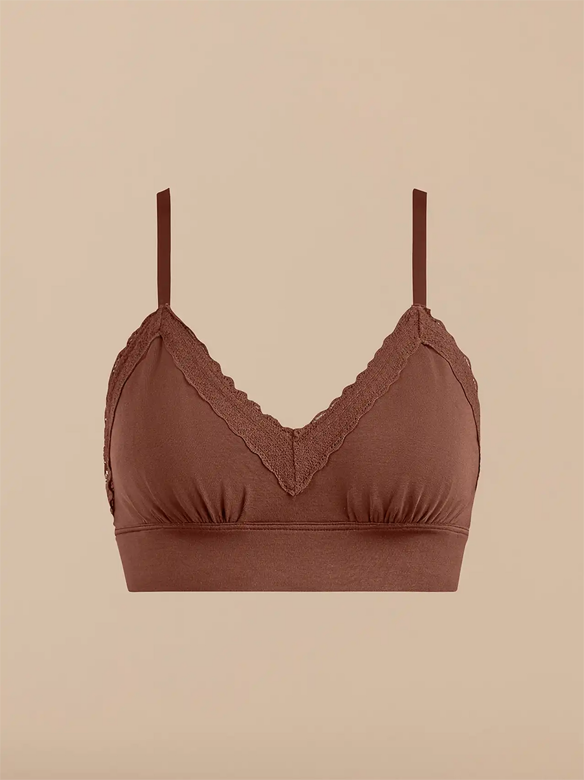 UltraModal™ Lace Plunge Bralette | Walnut Shell